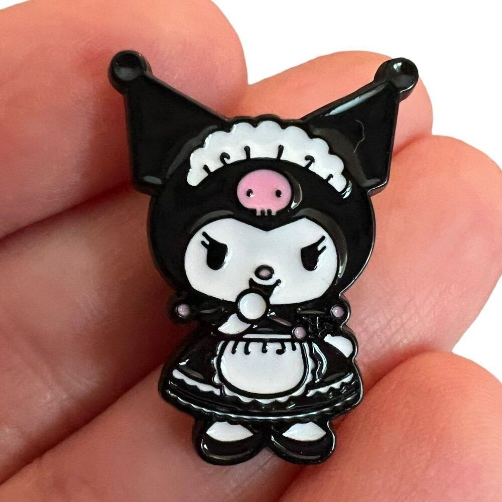 Maid Bunny Gothic Enamel Pin